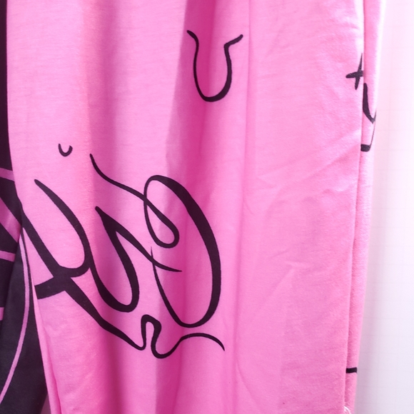 Black and Pink Baggy Joggers Y2K - Picture 4 of 7